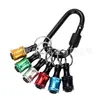 Juego de 6 Piezas de Barras de Extensión para Llaveros de Colores, Barras de Extensión para Puntas, Juego de Mosquetones, Barras de Extensión para Almacenamiento de Brocas de Vástago Hexagonal de 1/4