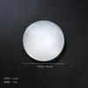 Ornamento de tigela redonda de gesso translúcido natural marroquino, coleção de tigelas de desmagnetização e purificação de gesso, acessório de recipiente de tigela de desmagnetização