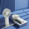 La Empresa Puede Proporcionar un Mini Ventilador Portátil de Mano con Logo, Recargable, Adecuado para Escritorios de Oficina