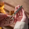 Tijeras pequeñas para cortar bolsitas de té tijeras para té tijeras especiales para bolsas de burbujas té ceremonia del té retro grulla china arte del té accesorios para juego de té