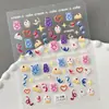 Adesivos de Unha Artística Pudim de Bolo de Cereja Transfronteiriços Renda 3D Laço DIY Adesivos de Unha em Relevo Estilo Ca
