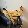 2025 Nova Tendência Estilo Japonês Personalidade Esportiva Casual Coreano Simples Elegante Bolsa de Cintura para Celular Bolsa Transversal de Peito para Mulheres