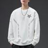 [Entrega Rápida] Suéter Masculino Gola Redonda Estampado Primavera e Outono Novo Solto Manga Longa Pulôver Fashion Casual Camisa Base Tendência