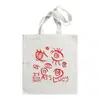 Bolso de Lona Estampado Ojo Turco Azul Bolso de Hombro Bolso Plegable Bolso Tote Bolso de Compras Comercio Exterior