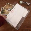 Kangbai Cubeta Velcro Bolsa Transparente para Documentos Bolsa de Almacenamiento de Plástico Bolsa de Información Carpeta de Tarjetas de Presentación Engrosada Al por Mayor