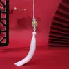 Suporte de Flores Imitação Jade Dongling Fivela Ping'an Franja de Borla Estilo Antigo Acessório de Botão de Pressão Qipao Marcador de Página Pingente Borla Fabricante Atacado
