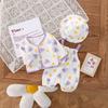 Roupa de Verão para Bebê Menina Recém-Nascida Fina Sling Gaze Hassel Roxo Tulipa Cardigã Hassel com Capuz