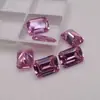 Zircônio Retangular Rosa do Tamanho de um Quilate Pedra Solta