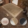 Felpudo de Entrada Transfronterizo, Alfombrilla Absorbente de Agua de Secado Rápido de Lino Sintético para Baño, Felpudo Antideslizante para Puerta de Baño