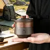 Conjunto de Chá de Argila Roxa Atacado Cerâmica Viagem Copo de Preparo Rápido 1 Bule 4 Xícaras Preparo de Chá ao Ar Livre Presente Empresarial Logo Personalizado