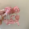 Pendientes de Tela con Borlas de Flor Exagerada Adecuados para Pendientes de Primavera 2025 Nuevos Pendientes Populares de Diseño de Nicho