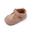 Nuevos zapatos para niños estilo británico suelas de goma blanda zapatos para bebés y niños pequeños de 0 a 12 meses zapatos para bebés de cuero PU BBW3077