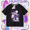 Novo Kpop Caçadores de Demônios Caçadores de Demônios Grupo de Garotas Camiseta de Manga Curta de Gola Redonda Infantil Masculina e Feminina Top Básico Verão