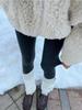 Moda quente longo johns mulheres outono e inverno usar auto-aquecimento veludo calças de veludo forrado de lã grosso plus size apertado calças de fundo