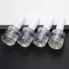 Botella de Esmalte de Uñas Marrón de 15 ml, Botella Vacía con Pincel, Botella de Vidrio para Capa Base, Gel para Uñas y Envasado de Líquidos