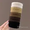 Goma Elástica Negra para el Cabello para Mujer, Alta Elasticidad, Accesorio para el Cabello Duradero, Diadema Elegante, Anillo de Goma para el Cabello