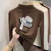Top cálido de manga larga para niñas, con forro polar cepillado, colección otoño/invierno 2026, capa base versátil para niños mayores, camiseta elegante
