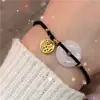 Pulsera de Hebilla Ping An Marca Kwai Fu para Hombres y Mujeres Cuerda Tejida a Mano para Pareja Joyería para Novia Regalo para Novia Regalo para Estudiantes
