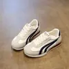 Tênis de Treino em Couro Sintético para Mulheres, Tênis Forrest Gump com Solado Macio, Sapatos Femininos, Novidade Primavera 2026 Tênis Casuais para Corrida, Sapatos Esportivos