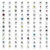 96 pegatinas vida diaria icono pequeño decoración registro abierto pegatinas pequeñas decorativas carcasa de teléfono móvil taza cuaderno escritorio