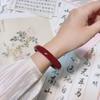 Pulsera Jingle Amplia China Chunxin Estilo Mismo Cuento de Caperucita Roja 6mm No Sé Pulsera Belleza Guofeng Hielo Transparente Banda Redonda Chica de Moda.