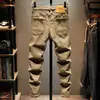Jeans casual de alta qualidade para homens 2024 novo primavera e outono moderno lavado stretch justos skinny calças