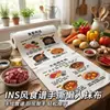 Receita de pano rasgável à mão desenho animado padrão INS pessoa preguiçosa pano semanal descartável toalha para lavar louça absorvente espessada pano de cozinha para lavar louça