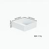 Caja de almacenamiento cuadrada blanca de acrílico directa de fábrica, caja de exhibición manual de juguetes, caja de cinco lados para pastel de postre