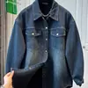 Chaqueta de mezclilla azul oscuro para mujer, otoño e invierno, forrada de polar, nuevo estilo 2026, casual, holgada, vintage, abrigo superior de capas