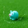 Figuritas de cerditos adorables en miniatura para microlandscapes, lindas decoraciones de jardín, adornos para manualidades, accesorios para colgar y pequeñas decoraciones de escritorio