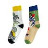 Calcetines deportivos de moda personalizados de talla grande para hombre, absorbentes del sudor, para otoño e invierno, de tubo medio para mujer, envío gratuito.