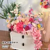Arreglos Florales de Boda para Sala de Estar, Dormitorio, Mesita de Noche, Flores Artificiales, Jarrones de Mesa para Habitación de Boda, Decoración para la Mesa de Firma