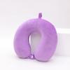 Almohada suave casual de felpa en forma de U para el cuello almohada cervical en forma de U color liso almohada creativa para el cuello suministro de fábrica de almohadas