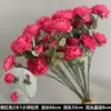Rosa Vermelha de Seda Flor Única Material para Casamento Decoração de Teto de Salão de Casamento Fundo de Flor Artificial Arranjo Floral para Guia de Estrada