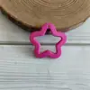Pingente Estrela de Cinco Pontas Colorido Oco Pingente de Conta Acrílica Oca Chaveiro DIY Decoração de Bolsa