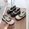 Zapatos para Niña Zapatos de Princesa Zapatos de Piel Moda Primavera 2026 Zapatos de Suela Suave para Niños Pequeños y Medianos Niñas Guardería Zapatos de Presentación para Bebé