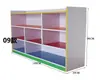 Estante para Jardim de Infância Armário Combinado de Brinquedos Infantis Armário de Armazenamento com Formato de Desenho Animado Armazenamento de Madeira Placa à Prova de Fogo Estante de Livros
