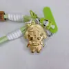 Oro Puro 999 Cadena para Llavero Bolsa Moneda Auriculares Teléfono Móvil Cadena Colgante Tienda de Oro Regalos Transmisión en Vivo Caliente Venta al por Mayor