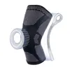 Rodillera de punto de alta elasticidad para baloncesto, fútbol, fitness, equitación, deportes al aire libre, funda protectora para rodillas, transpirable y cálida.