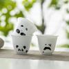Taza de Té de Porcelana Blanca de Dehua con Panda Taza de Té de Cerámica Taza de Maestro Juego de Té Kung Fu Individual Taza de Té Hospitalidad China Taza Pequeña