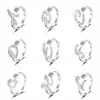 Anillos de Alfabeto con Incrustaciones de Diamantes 26 Letras de Venta Caliente Europeos y Americanos para Mujer, Modernos, Lujo Ligero, Versátiles, Anillos Abiertos Ajustables, Productos Transfronterizos