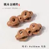 Mazo Vajra tallado en madera de durazno, Campana Vajra, Palo Mágico Accesorios DIY, Colgante para Niños Bebé, Colgante Tejido