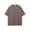 Camiseta Imprimible de Manga Corta para Primavera/Verano 385g Peso Pesado Marca de Moda Color Sólido Corte Holgado Manga Corta para Hombre Fabricante Personalizado