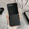 Funda para Teléfono Móvil Estilo Comercio Exterior Patrón Lichi Adecuada para Samsung Z Flip7 Tendencia Z Flip6 Patrón de Cuero 5/4/3