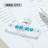 Pinzas de cristal acrílico de colores translúcidos grandes al por mayor para journaling, encuadernación de documentos de oficina y organización