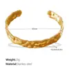Pulsera Retro Estilo Hong Kong de Lujo Ligero, Acero Inoxidable Chapado en Oro de 18 Quilates, Pulsera que No se Desvanece, Joyería de Pulsera Simple Personalizada para Mujeres