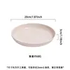 Amazon Tk Plato de Paja de Trigo Plato de Hotel Plato para Frutas Hogar Nórdico Plato para Ensalada Plato de Plástico PP