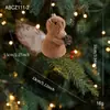 Colgante de ardilla de peluche transfronterizo, Muñeco de dibujos animados de rama de piña, Decoraciones para árbol de Navidad, Adornos de escritorio, Decoraciones colgantes en stock