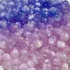 8/12mm Contas Redondas de Resina de Princesa Sereia Contas Degradê Furo Reto Contas Lisas Material para Miçangas DIY Acessórios de Contas Soltas