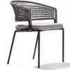 Silla de Exterior Balcón Ocio Silla de Ratán Patio Silla de Comedor Exterior Terraza de Hotel Exterior Silla con Cordón Patio Silla de Ratán Protección Solar